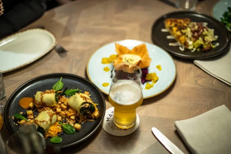 Organic Dishes at Matt & Elly Basel