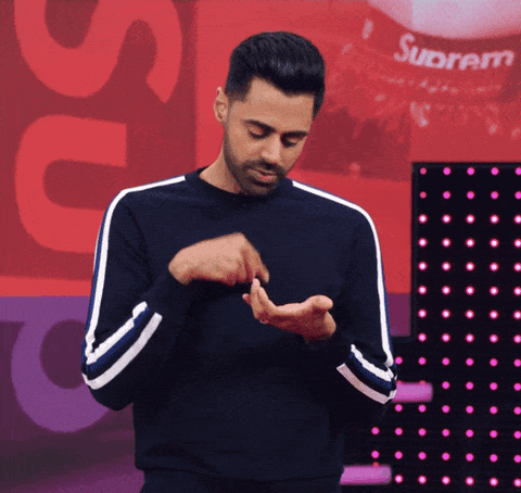 A man demonstrates a scrolling motion with his fingers