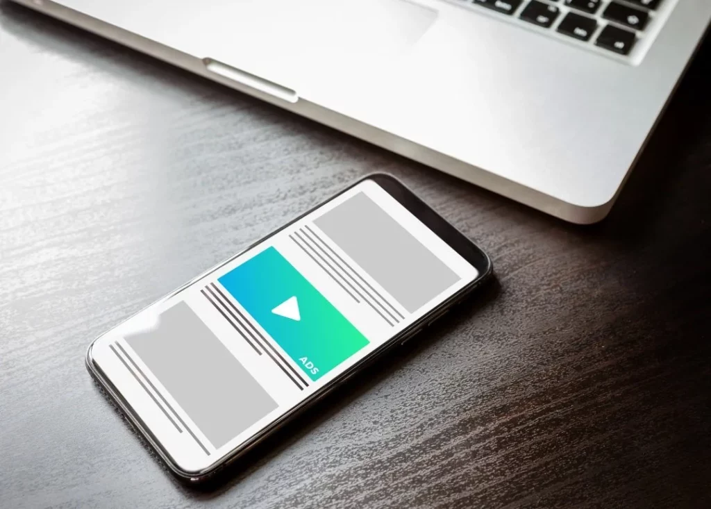A social media ad displayed on a smartphone