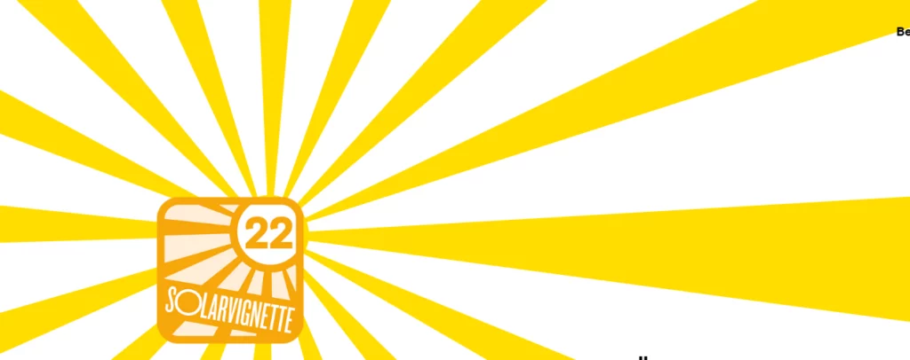 Vignette solaire 2022 : des rayons de soleil jaunes