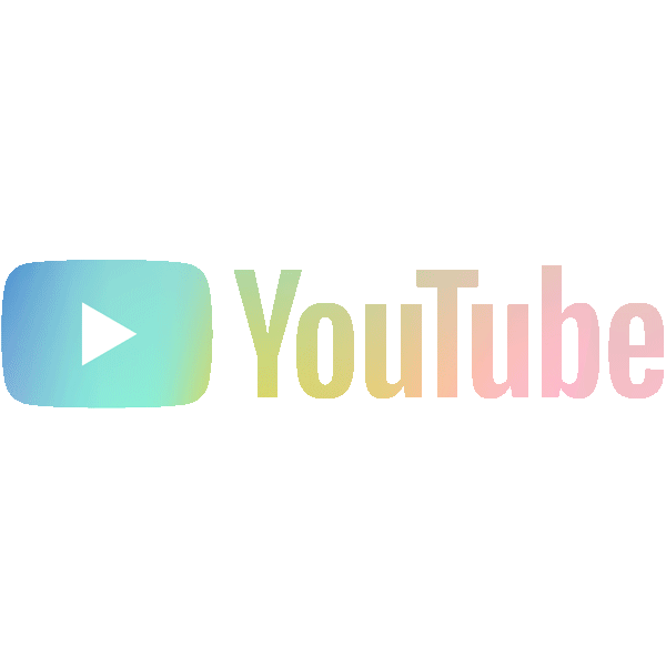 Animated YouTube logo on a black background