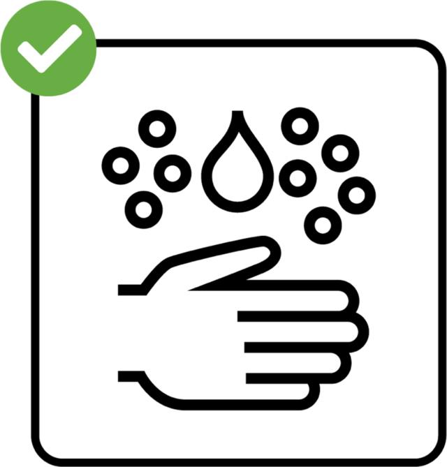Lavez-vous soigneusement les mains.