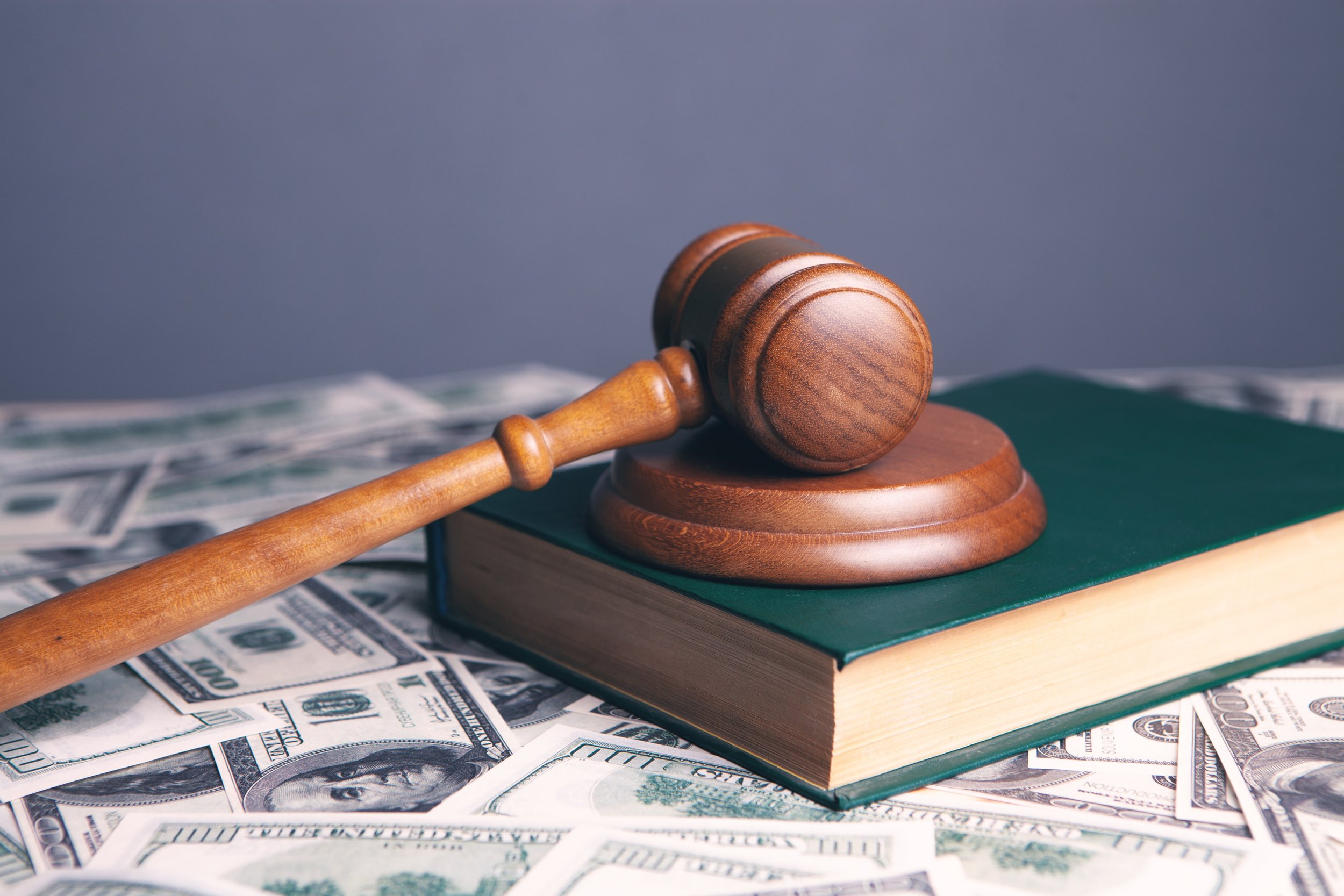 The judge's gavel as a symbol of penalties for data protection violations