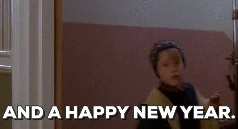 A child wishes you a Happy New Year