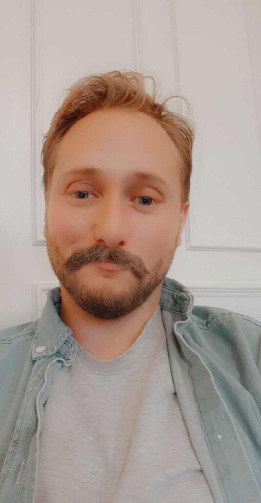 Man with a Mustache Snapchat Filter