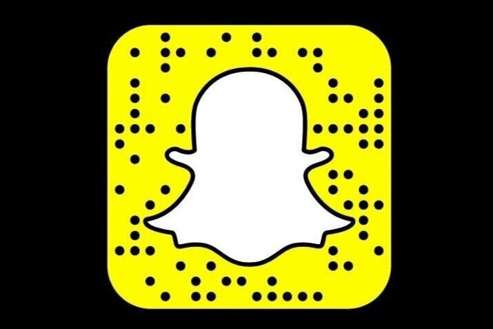 Smartphone with the Snapchat logo displayed
